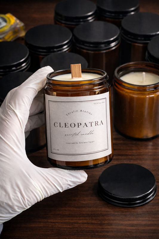 Amber Cam Tasarım Fason Soya Mum